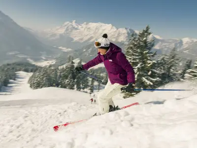 Skifahrer auf der Piste © Hochschwarzeck Bergbahn GmbH