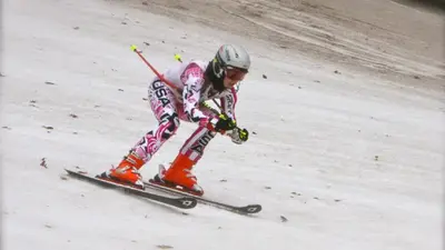 Skifahrer auf der Piste