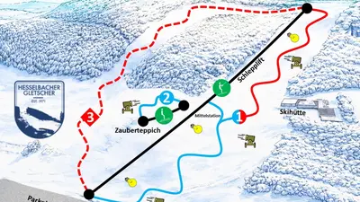 Pistenplan Hesselbacher Gletscher