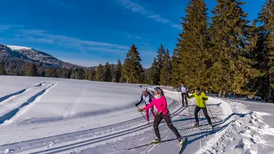 Langläufer in der Region Belchen