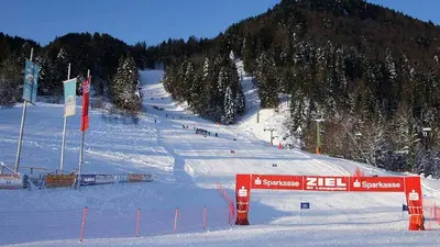 Blick auf die Piste in Rugiswalde