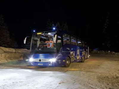 Nachtshuttlebus am Haldenköpfle © Skilift Haldenköpfle - Alex Jung