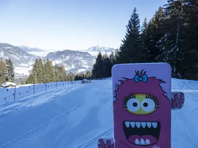 Monster im Parcours im Skigebiet Söllereck © Oberstdorf/Kleinwalsertal Bergbahnen