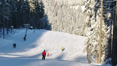 Panoramablick von der Skipiste aus in Erlbach-Kegelberg