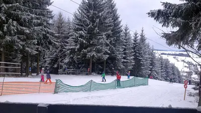 Blick auf das Kinderareal am Schießberg