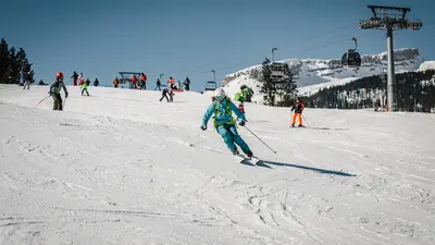 Skifahren am Parsenn
