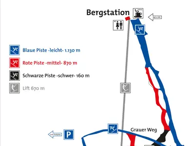 Pistenplan Bad Tabarz / Großer Inselsberg