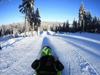 Rodler auf der Piste © Skiliftbetrieb Ernstthal