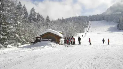 Hütte an der Talstation Lift II