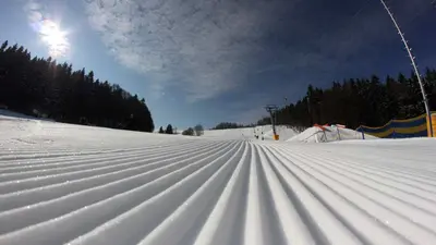 Gewalzte Piste