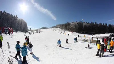 Blick auf die Piste in Heubach