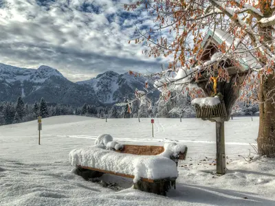 Verschneite Winterlandschaft Inzell © Inzell