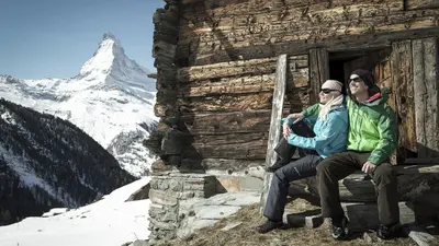 Sonne genießen im Skigebiet Zermatt