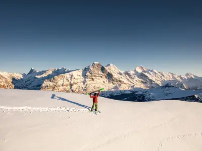 Blick zu Eiger, Mönch und Jungfrau © Jungfraubahnen
