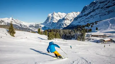 Skifahren Kleine Scheidegg