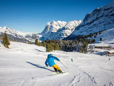 Skifahren Kleine Scheidegg © Jungfraubahnen
