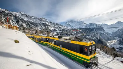 Wengernalpbahn Wengen Richtung Lauterbrunnen