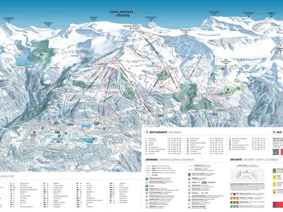 Pistenplan Crans Montana