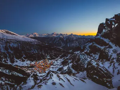 Blick vom Gemmi auf Leukerbad © Leukerbad 365