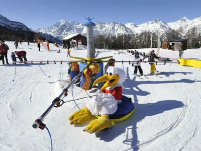 SiSu Familienpark im Skigebiet Grächen © TVB Grächen