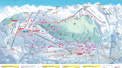 Pistenplan Skigebiet Grächen