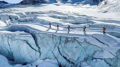 Gletschertrekking in Saas-Fee