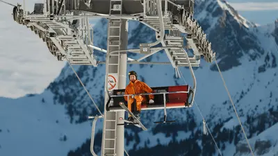 Sessellift im Skigebiet Brienzer Rothorn Eisee in Sörenberg