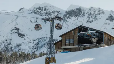 Winter im Skigebiet Dorf in Sörenberg