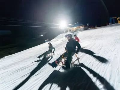 Nachtschlitteln in Arosa © Urban Engel Perspectiva