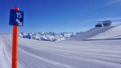 Blaue Piste auf der Parsenn
