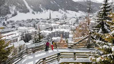 Winterwanderung auf der Hohen Promenade Davos