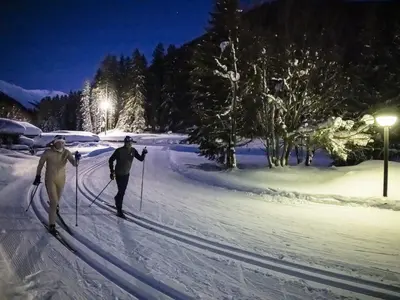 Langläufer auf den Langlaufloipen in Davos © Davos Klosters / Martin Bissig