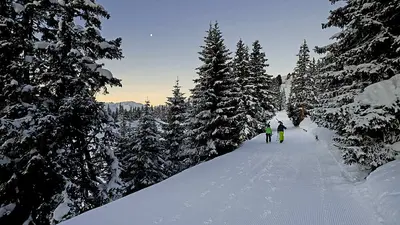 Winterwanderer in Disentis