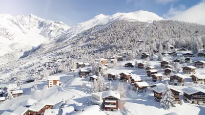 Luftbild von Bellwald