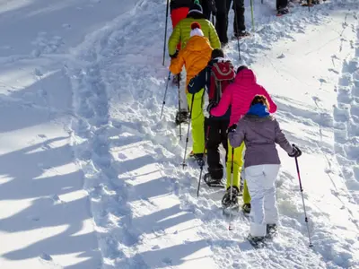 Schneeschuhwandern © Heidadorf Visperterminen Tourismus