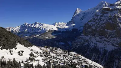 Mürren mit Standseilbahn zum Allmendhubel