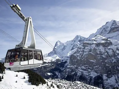 Gondel der Kabinenbahn am Schilthorn © Schilthornbahn AG