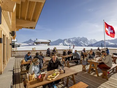 Sonnenterrasse in Meiringen-Hasliberg © Bergbahnen Meiringen-Hasliberg AG, Foto: David Birri