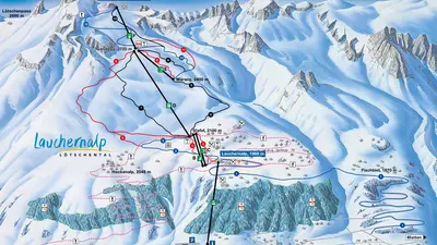 Pistenplan Lauchernalp