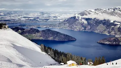 Piste Ergglen mit Seeblick