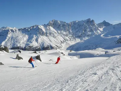 Skifahren im Skigebiet Savognin © Tourismus Savognin Bivio Albula AG © Mattias Nutt