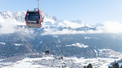 Gondelbahn im Skigebiet Savognin