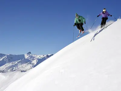 Pisten in St. Luc © Valais / Wallis Promotion Olivier Maire