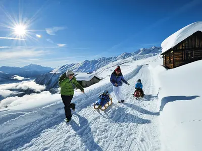 Schlitteln in Belalp © STST - STTP