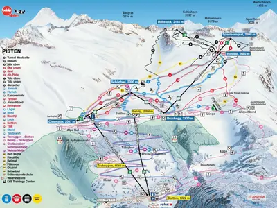 Pistenplan Belalp