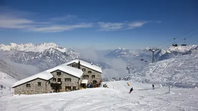 Hütte im Skigebiet Pizol