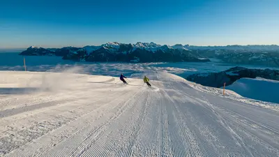 Skifahren am Pizol
