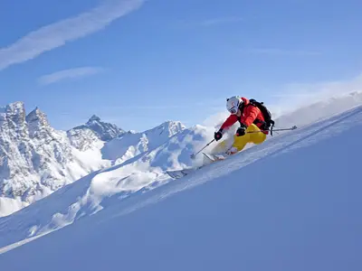 Bivio ist beliebt bei Freeridern © Savognin Tourismus im Surses