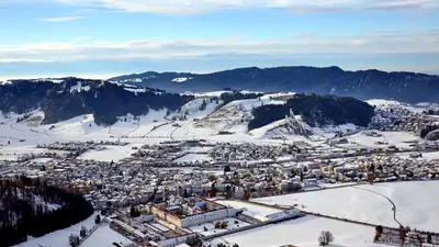 Blick auf Einsiedeln