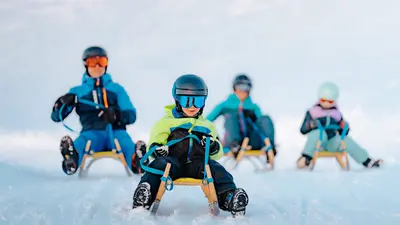 Schlittenfahren auf der Melchsee-Frutt
